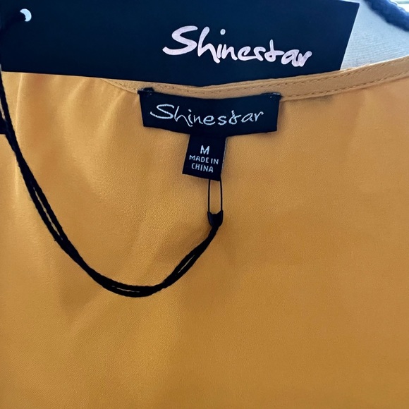 NWT ShineStar Wrap Front Crossover Blouse - Picture 3 of 4